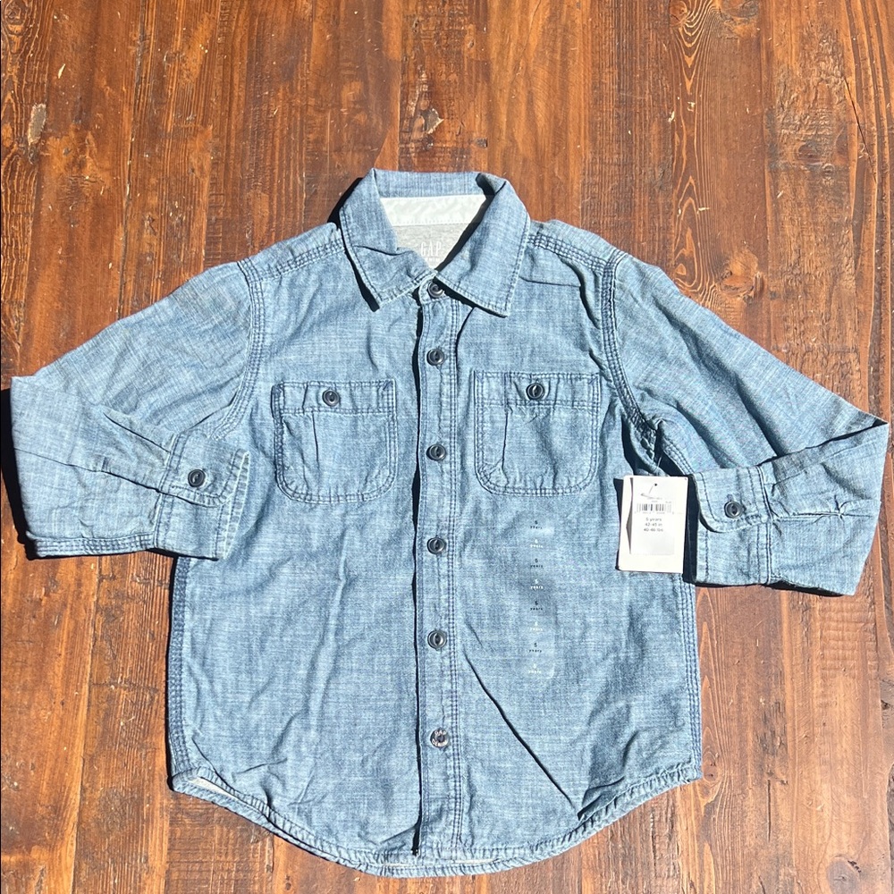 GAP Kids Denim Button-Up Shirt